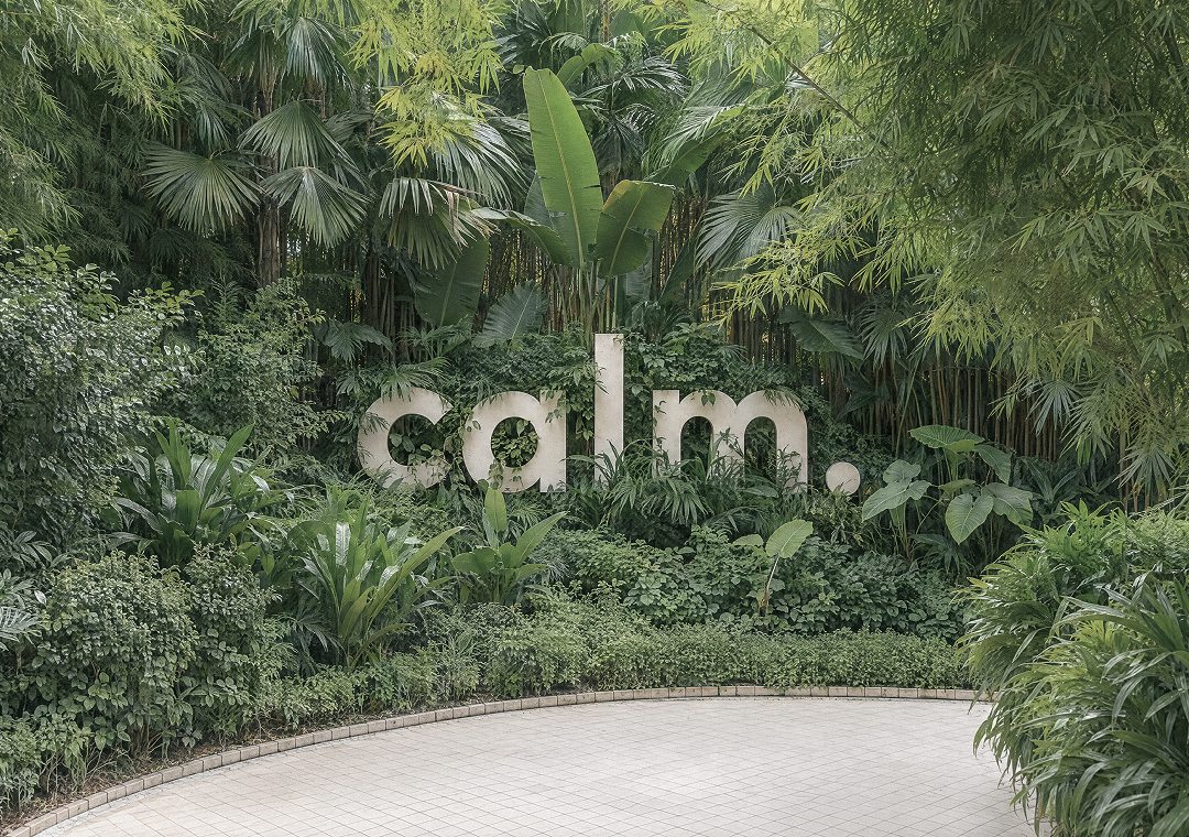 The garden at Calm. Indonesia