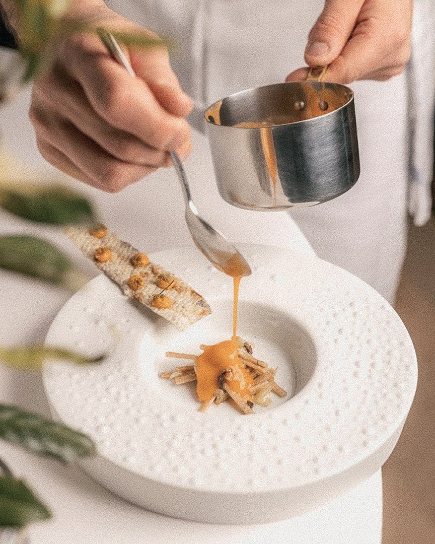 A dish finished with care at the pass